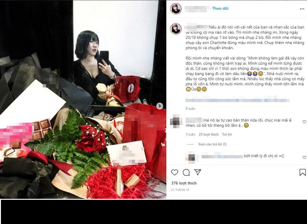 Trong một vài status chia sẻ trên mạng, Đoan Minh tiết lộ hiện còn độc thân. "Mình không làm gái đã vậy còn độc thân, cũng không rảnh trap (cạm bẫy) ai", cô giãi bày.