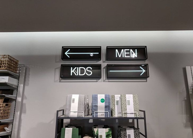 Bảng chỉ dẫn gây khó hiểu nhất từ trước tới nay, hội chị em phải "tức sôi máu" vì không chỗ nào dành cho mình.