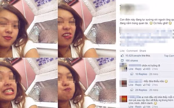 Đây là tấm hình của một cô gái trẻ tự sướng bên người chết - người được cho là ông ngoại quá cố của cô ta từng gây xôn xao, nhiều sóng gió trên mạng xã hội Việt. Nếu như người quá cố kia thực sự là ông của cô gái trẻ, thì không hiểu vì sao cô ta lại có thể tỏ ra vui mừng, sung sướng đến vậy. Đa số dân mạng xem bức ảnh này đều thẳng thắn chỉ trích cô gái trẻ là người có vấn đề về thần kinh hoặc là kẻ không có cảm xúc, không biết tôn trọng người đã khuất và xứng đáng bị lên án.