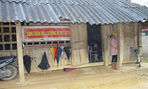 Các điểm trường của Trường Tiểu học Lóng Luông cơ sở vật chất đã xuống cấp nghiêm trọng.