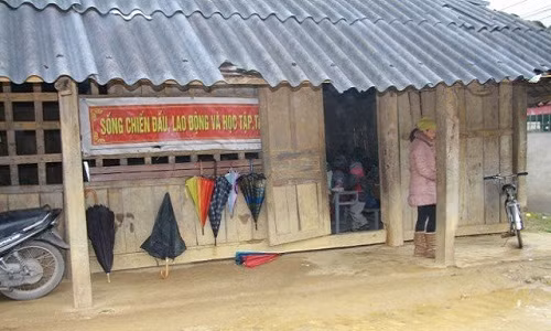 Các điểm trường của Trường Tiểu học Lóng Luông cơ sở vật chất đã xuống cấp nghiêm trọng.