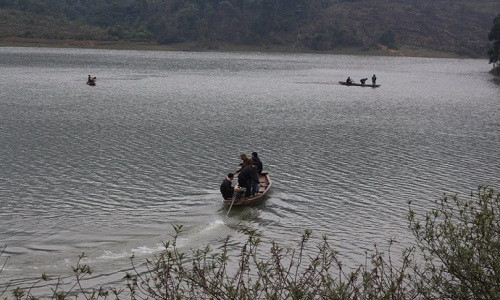 Nơi xảy ra vụ lật thuyền khiến mẹ con bà Tâm gặp nạn.