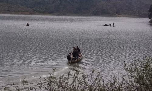 Nơi xảy ra vụ lật thuyền khiến mẹ con bà Tâm gặp nạn.