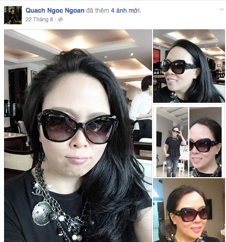 Phượng Chanel nổi tiếng trong showbiz không chỉ qua câu chuyện với Quách Ngọc Ngoan mà còn ở lĩnh vực kinh doanh bất động sản, resort. Đại gia này thường xuyên khoe sở hữu những món như túi xách, giày dép, phụ kiện và áo đầm các loại của Channel. Ảnh: Quách Ngọc Ngoan đăng hình đại gia Phượng Chanel trên trang cá nhân.