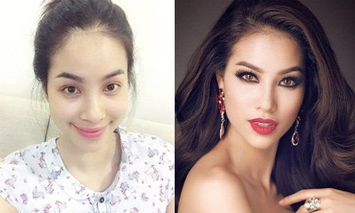 Cùng điểm danh các sao để mặt mộc mà vẫn xinh đẹp của làng giải trí Việt. Sau khi đăng quang Hoa hậu Hoàn Vũ Việt Nam 2015 và tham gia Hoa hậu Hoàn vũ, Phạm Hương trở thành cái tên được “săn đón” nhất truyền thông. Người đẹp đất Cảng tự tin khoe mặt mộc với làn da trắng hồng, mịn màng chẳng cần trang điểm trên trang cá nhân.