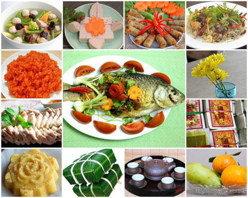 Nếu muốn tiết kiệm thêm chi phí, mâm cỗ cúng khoảng 300.000 đồng sẽ gồm 6 món: sườn chua ngọt, cá thu sốt cà chua, nấm tẩm bột chiên, canh chua nấm, chả, nộm ngó sen. Ngoài ra, bạn có thể chi 200.000 đồng còn lại để mua hoa, vàng mã cúng ông Công ông Táo.