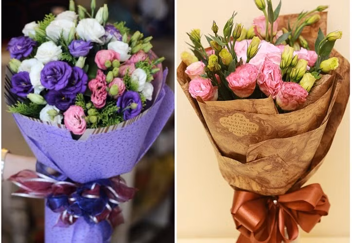 Trên thị trường, những bó hoa cát tường làm quà tặng Valentine có giá trên 300.000 đồng, những bó cầu kỳ, xen lẫn các loại hoa hồng, hoa baby có giá trên 500.000 đồng. Nếu muốn tiết kiệm và đối phó với tình trạng "hét" giá các bó hoa có sẵn tại cửa hàng, bạn có thể chọn các loại hoa muốn bó và trao đổi với người bán về mức chi giới hạn cho bó hoa đó.