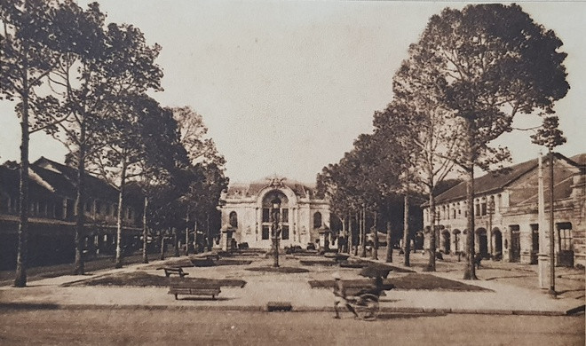 Đại lộ Bonnard (nay là đường Lê Lợi) và Nhà hát Lớn.