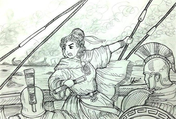 Không chỉ là một nhà lãnh đạo chính trị, Nữ hoàng Artemisia còn là nữ chiến binh thiện chiến, gan dạ và quả cảm.