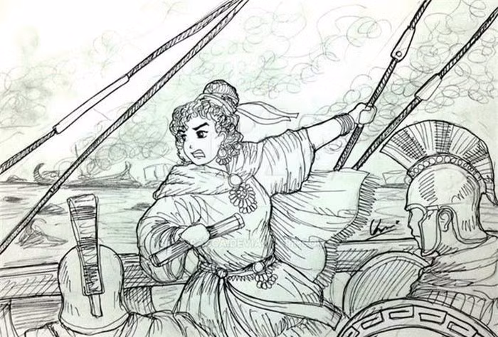 Không chỉ là một nhà lãnh đạo chính trị, Nữ hoàng Artemisia còn là nữ chiến binh thiện chiến, gan dạ và quả cảm.