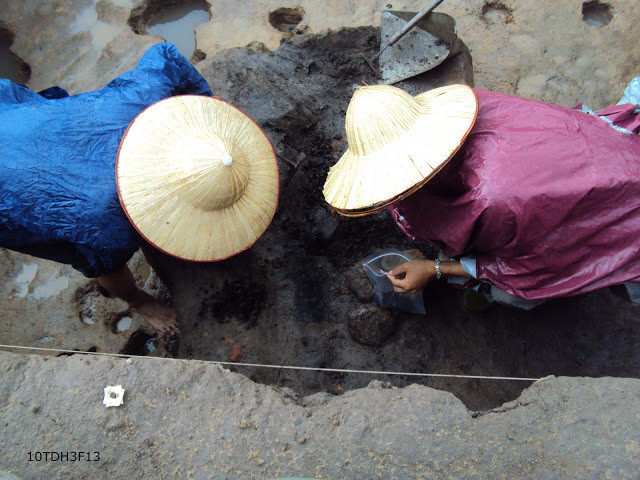Trong lần phát hiện này, các chuyên gia khai quật được nhiều cổ vật giá trị bao gồm: đồ đá, đồ đồng và đồ gốm,…Đặc biệt, nơi đây còn tìm được nhiều khuôn đúc và hàng trăm cục sỉ đồng.
