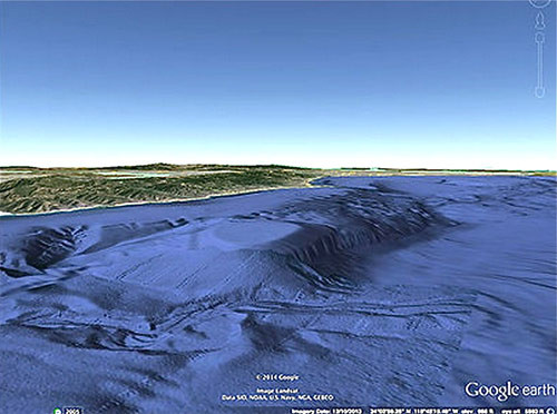 Từ đây, người ta suy đoán đây có thể là căn cứ dưới biển của người ngoài hành tinh.