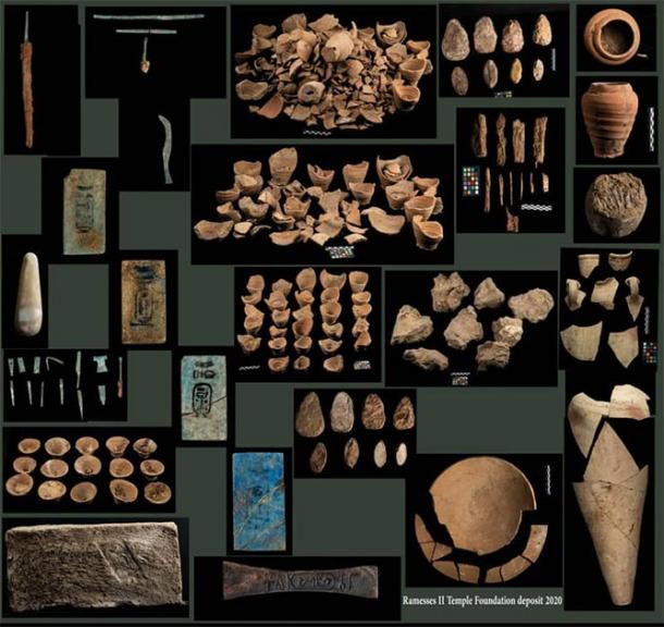 Cụ thể, các chuyên gia tìm thấy đầu và xương của 12 con bò bên dưới ngôi đền của Rameses Đại đế.