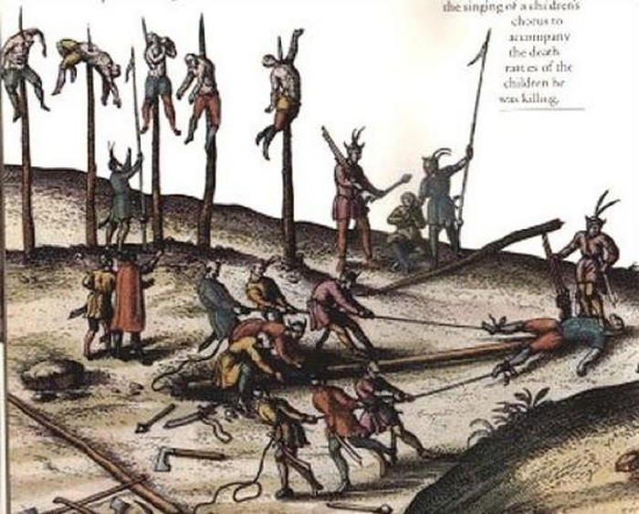 Quái chiêu tra tấn khủng khiếp nhất của Vlad III là đóng cọc xiên người vô cùng rùng rợn.