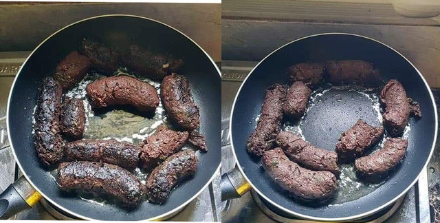 Trứng rán hắc ám, (Nguồn ảnh: Phạm Mơ)