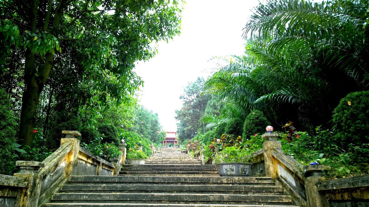 Nằm sát Quốc lộ 23, Đồi 79 mùa Xuân thuộc xã Thanh Lâm, huyện Mê Linh, TP Hà Nội là nơi đặt tượng Bác Hồ bằng đồng nặng khoảng 800 kg.