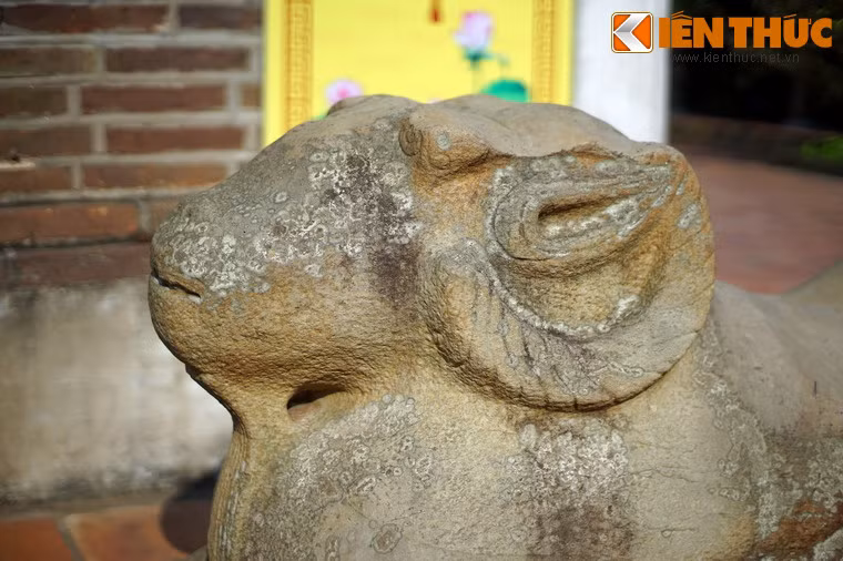 Nếu lý giải một cách khoa học, có thể hai bức tượng cừu vốn được đặt ở lăng Sĩ Nhiếp thành một cặp theo tục chôn cất của người Hán. Vì lý do nào đó, một bức tượng đã được kéo về chùa Dâu vào thời kỳ sau này...