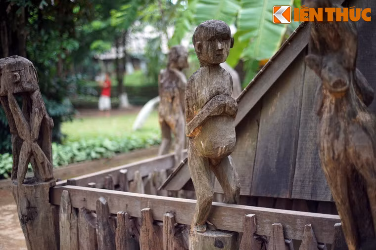 Cảnh quan đẹp với không gian rộng rãi, thoáng đãng, nhiều cây xanh của khu trưng bày ngoài trời là một thế mạnh khác của Bảo tàng. Đi dạo một vòng quanh nơi đây, du khách sẽ có cảm giác thư thái như được đi dã ngoại ngay giữa lòng Hà Nội sầm uất.