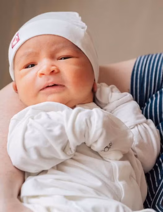 Mới chào đời được mấy ngày nhưng Milo đã là sao nhí được nhiều người quan tâm. (Ảnh: FB Võ Hạ Trâm)