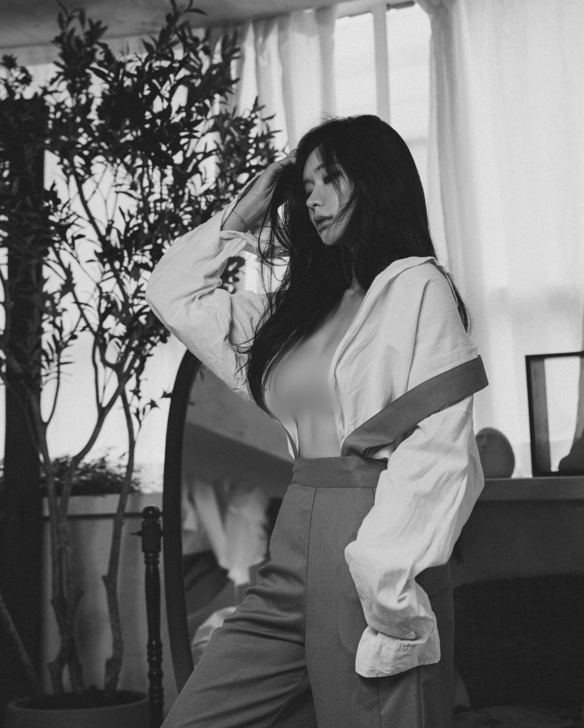 Hot girl Oh Hye Soo cao 1m6, nặng 70kg nhưng nhờ tập luyện thường xuyên, cô vẫn có thân hình gợi cảm với 3 vòng nóng bỏng. Ảnh: IG Hyesoo Oh