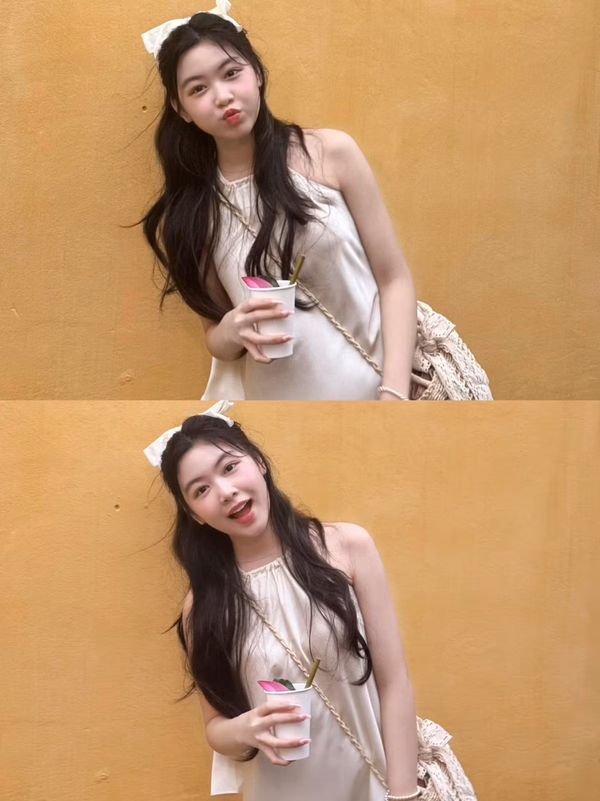 Nhan sắc của Lọ Lem được nhận xét là thừa hưởng những nét đẹp của cả bố và mẹ, với đôi mắt to tròn, nụ cười rạng rỡ và gương mặt xinh xắn.