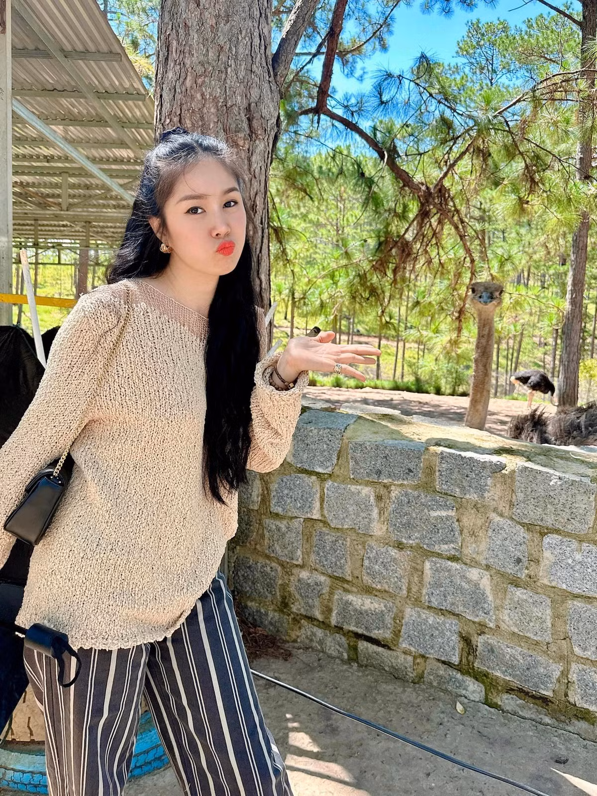 So sánh vóc dáng hiện tại và thời kỳ Lê Phương nặng 80 kg như hai người khác nhau. Nữ diễn viên đã giảm cân thành công, thân hình trở về thon gọn như xưa.