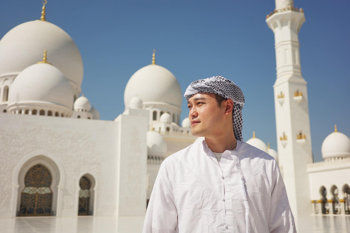 Quang Vinh được khen giống "Hoàng tử Dubai". Ảnh: FB Quang Vinh