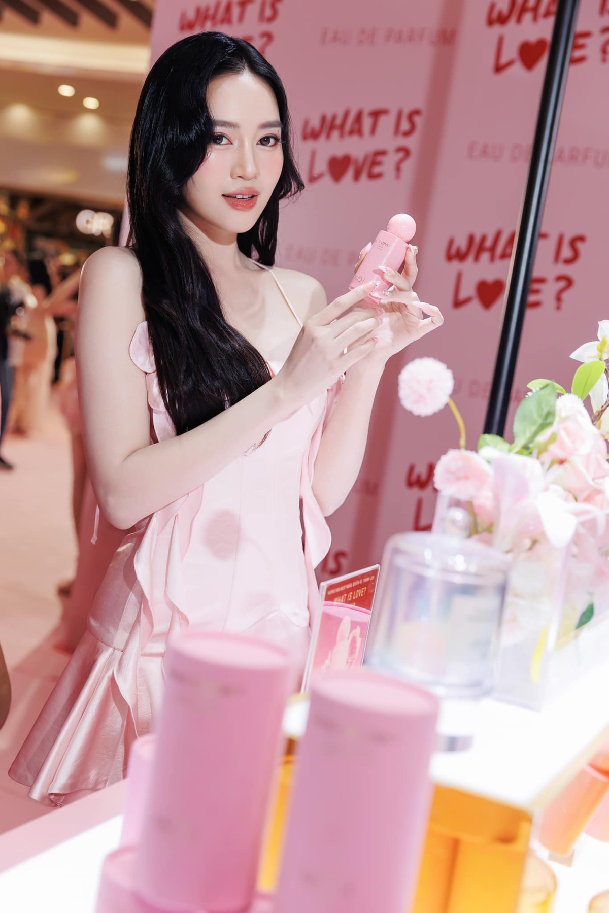 Ninh Dương Lan Ngọc diện trang phục ngọt ngào dự sự kiện. Ảnh: FB Ninh Dương Lan Ngọc