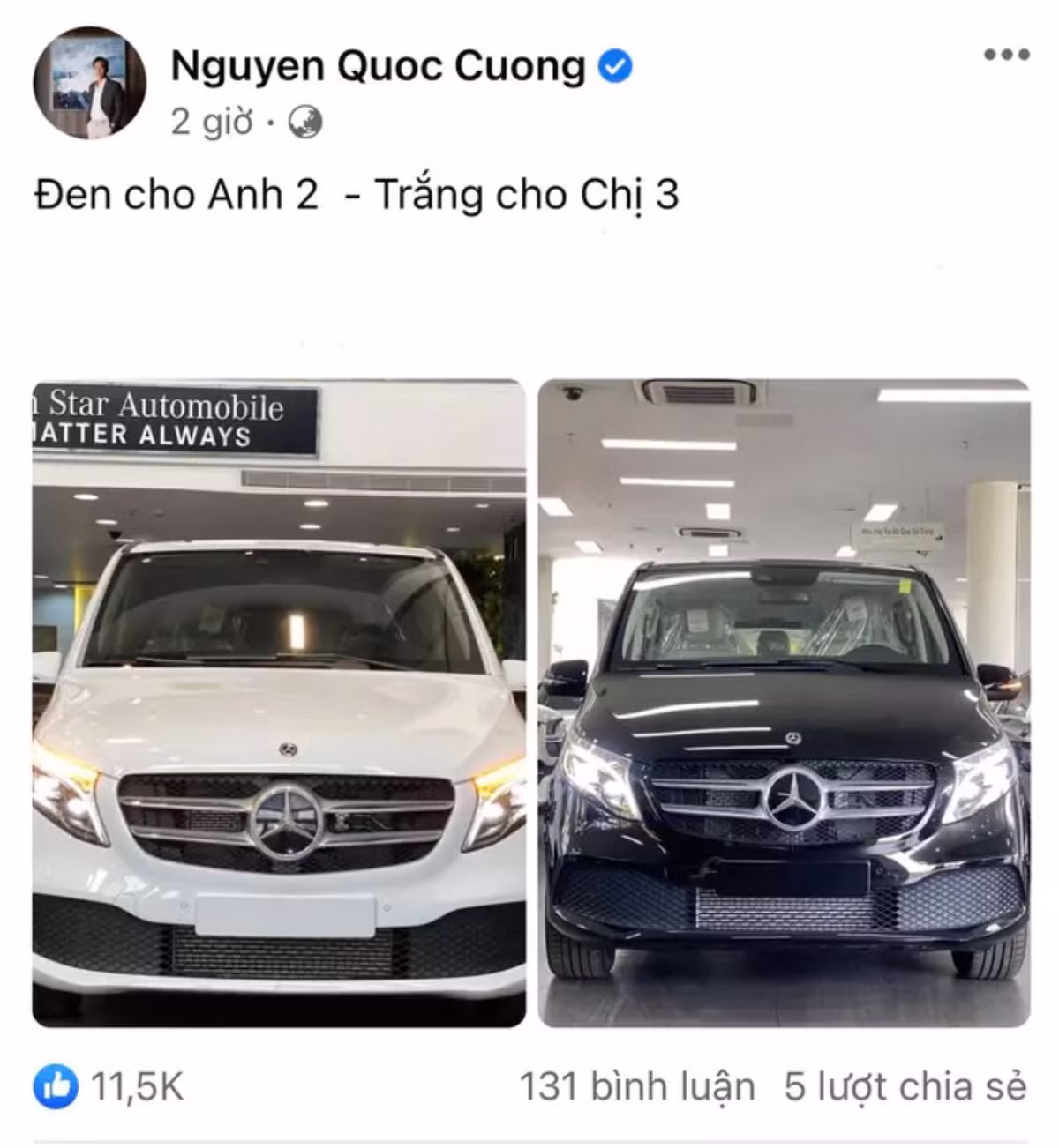 Cường Đô La cũng là ông bố chịu chơi của showbiz Việt, khi cùng lúc sắm 2 xế sang tặng Subeo và Suchin hồi tháng 7/2021.