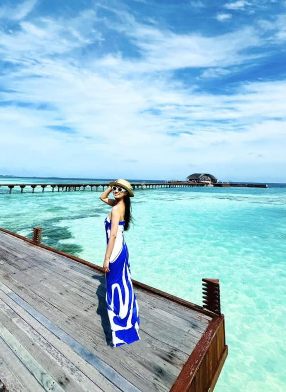 Lã Thanh Huyền mê đắm Maldives.