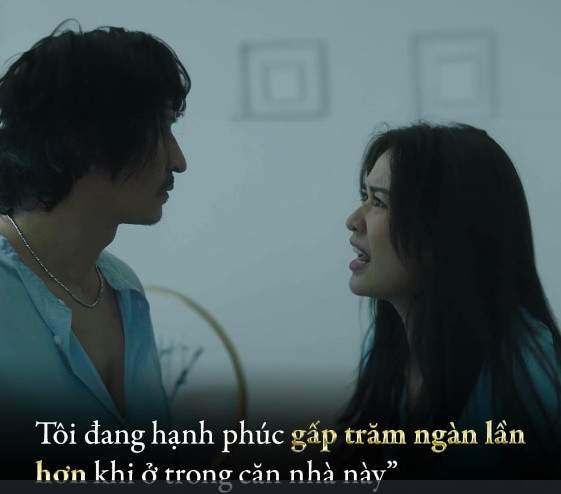 Trong phim, Huy Khánh và Quyên Qui vào vai hai cha con. Ảnh: NSX.