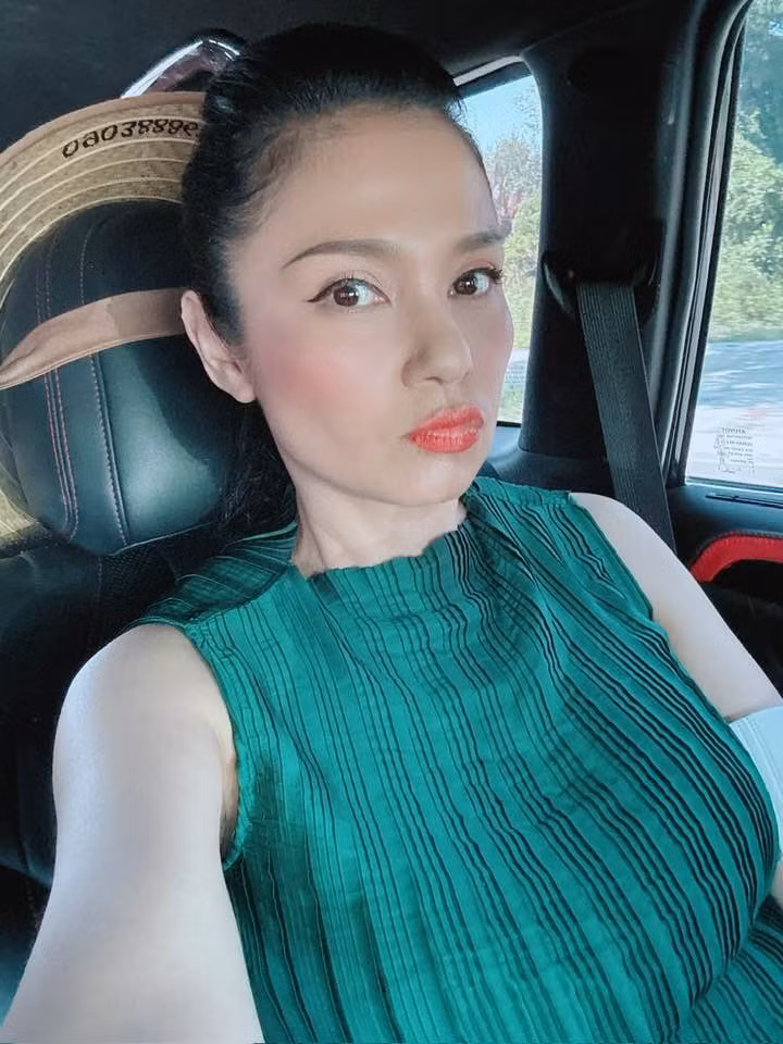 Dù đã bước sang tuổi U50, Việt Trinh vẫn giữ được nhan sắc mặn mà, đằm thắm.