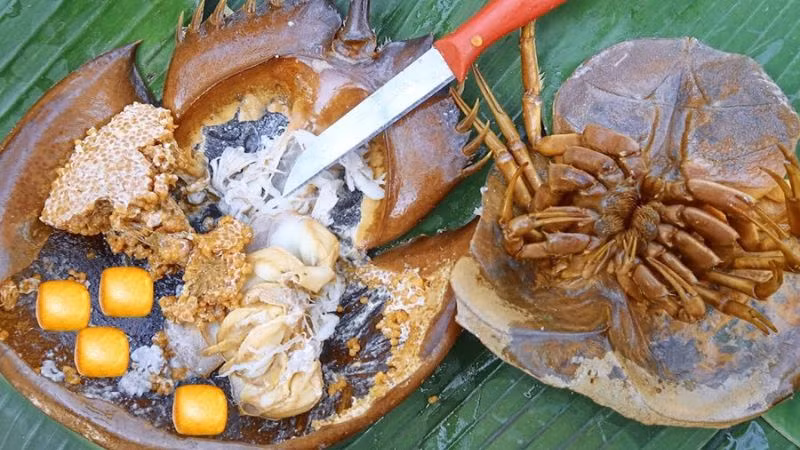 Sam biển là một trong những đặc sản Cát Bà nổi tiếng, thu hút du khách bởi hương vị thơm ngon, độc đáo và giá trị dinh dưỡng cao. Sam biển tươi thường được làm ra nhiều món ăn ngon như súp, gỏi, xào sả ớt, xào chua ngọt,... Ảnh: Bách hoá Xanh