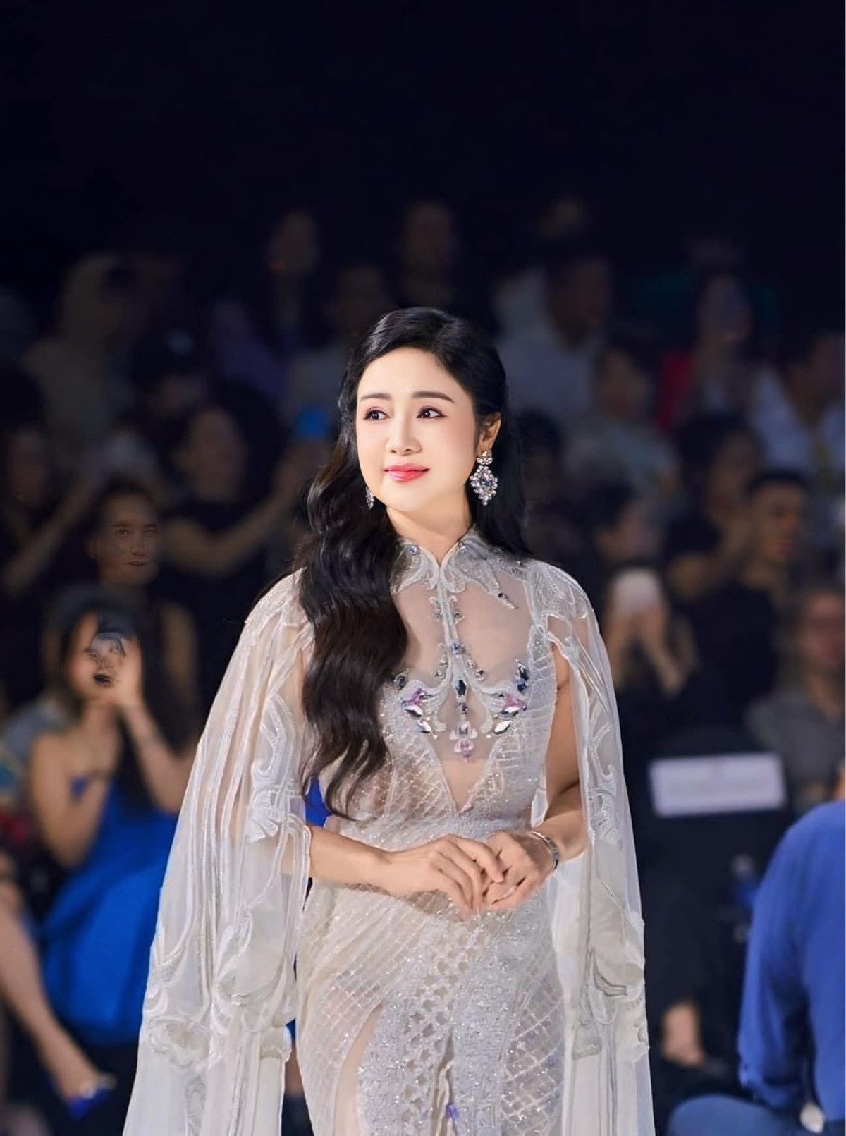 Nhan sắc trẻ trung của NSND Thu Hà khiến nhiều chị em ngưỡng mộ. Ảnh: FB Nguyệt Hà