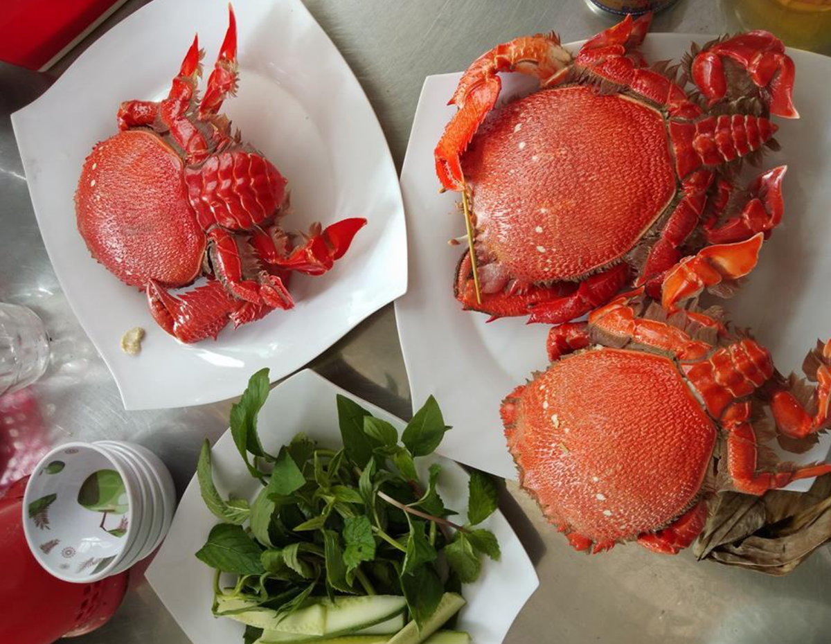 Nói đến đặc sản Lý Sơn không thể bỏ qua các loại hải sản, đặc biệt cua huỳnh đế chắc hẳn là món ngon không thể bỏ lỡ. Thịt cua huỳnh đế khi chế biến lên rất mềm, mùi khá thơm và ngon.