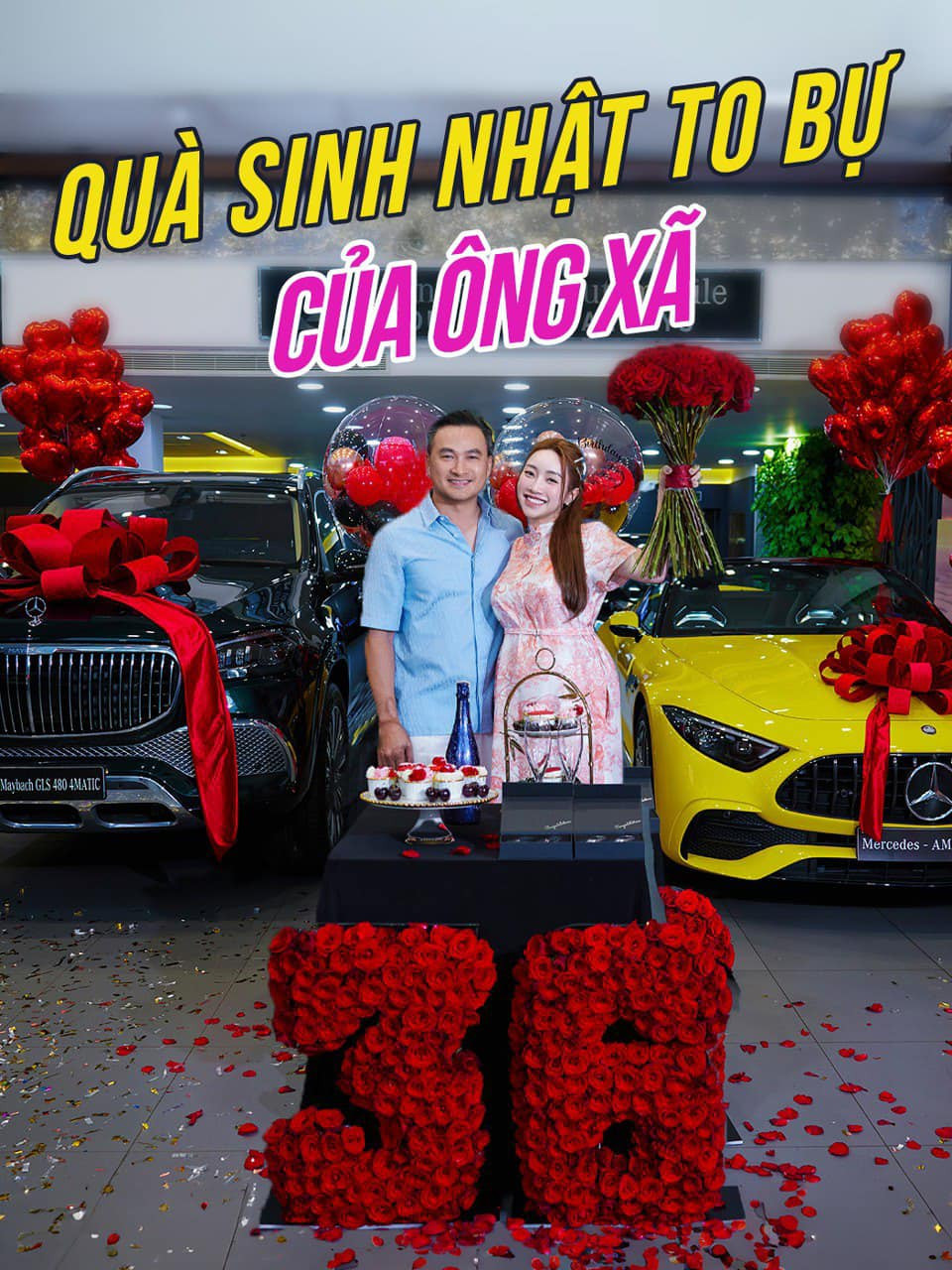 Vợ diễn viên Chi Bảo - Lý Thuỳ Chang được chồng tặng 2 ô tô giá hơn chục tỷ đồng.