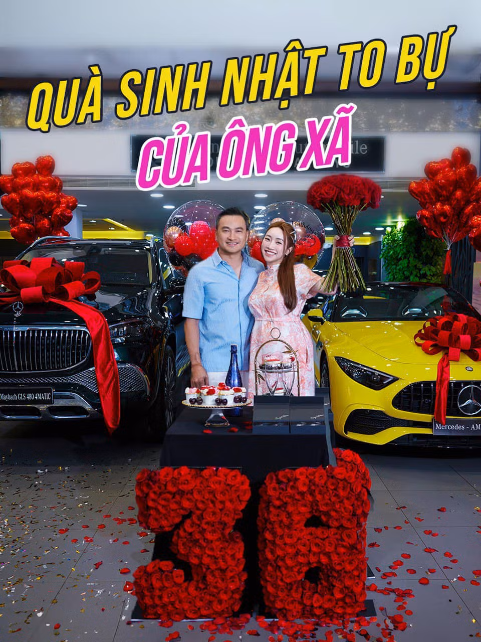 Vợ diễn viên Chi Bảo - Lý Thuỳ Chang được chồng tặng 2 ô tô giá hơn chục tỷ đồng.