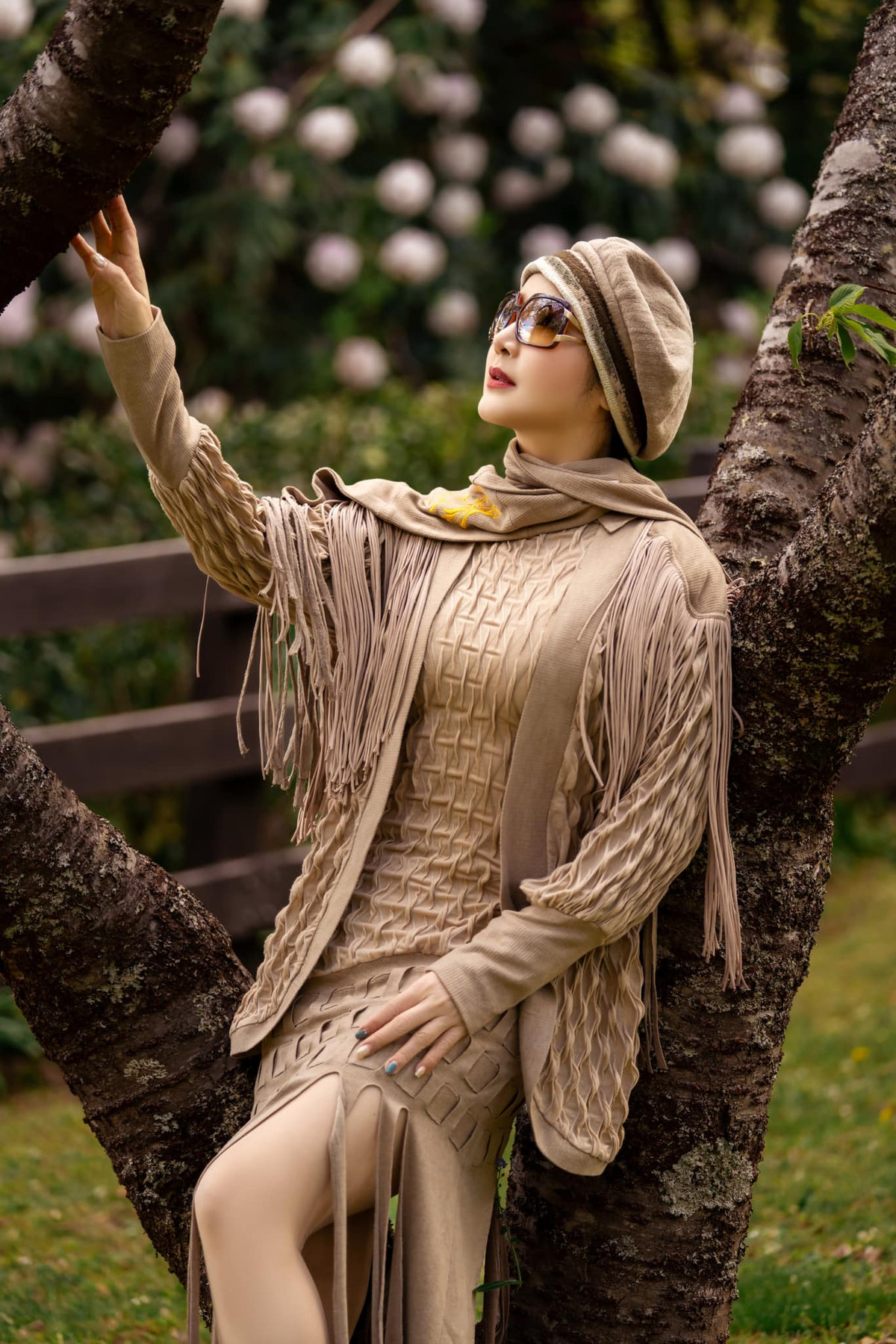 Hoa hậu Giáng My tạo dáng chụp ảnh đầy thần thái. Ảnh: FB Giang My Nguyen