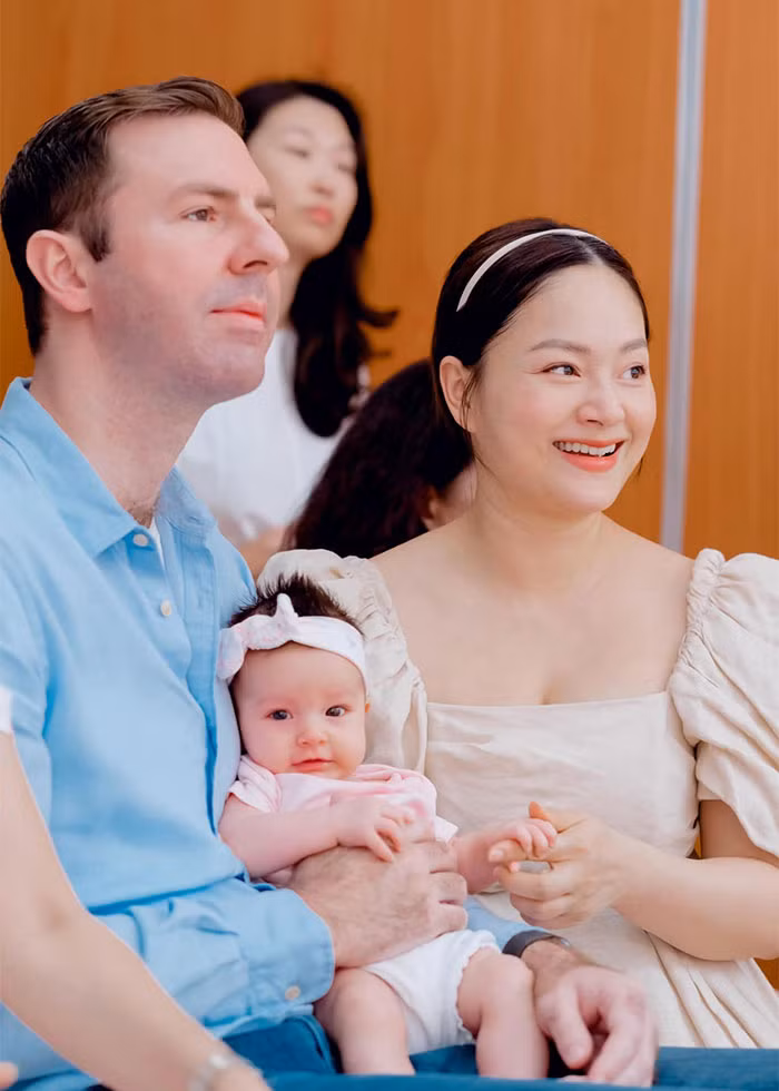 Ngày 5/3, đúng vào ngày sinh nhật của mình, diễn viên Lan Phương hạ sinh con gái thứ hai - bé Mia Mai. Ảnh: FB Lan Phương