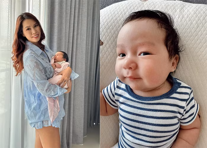 Tối 16/5, siêu mẫu Hà Anh sinh con thứ 2 - bé trai Luca bằng phương pháp sinh mổ tại một bệnh viện ở TPHCM. Ảnh: FB Hà Anh