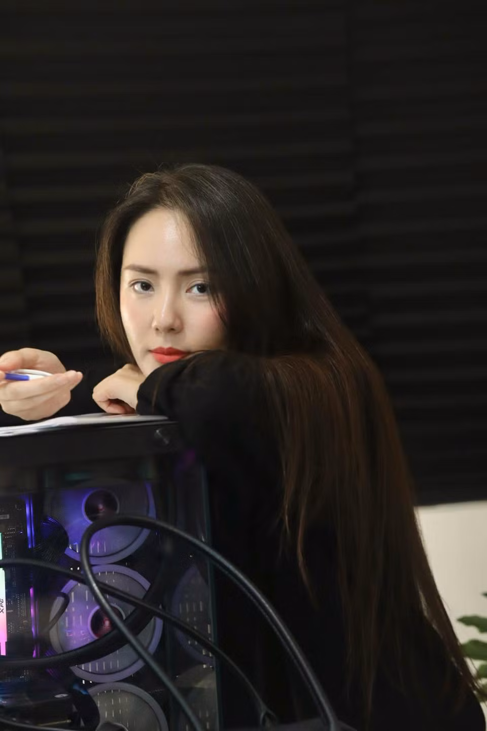 Ca sĩ Phương Linh khoe mái tóc dài. Ảnh: FB Tran Phuong Linh