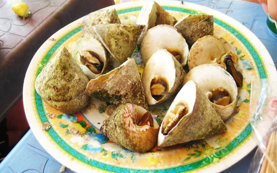 Thịt ốc trắng ngần, giòn dai, ngọt thanh hòa quyện cùng vị béo ngậy đặc trưng, tạo nên sức hấp dẫn khó chối từ.