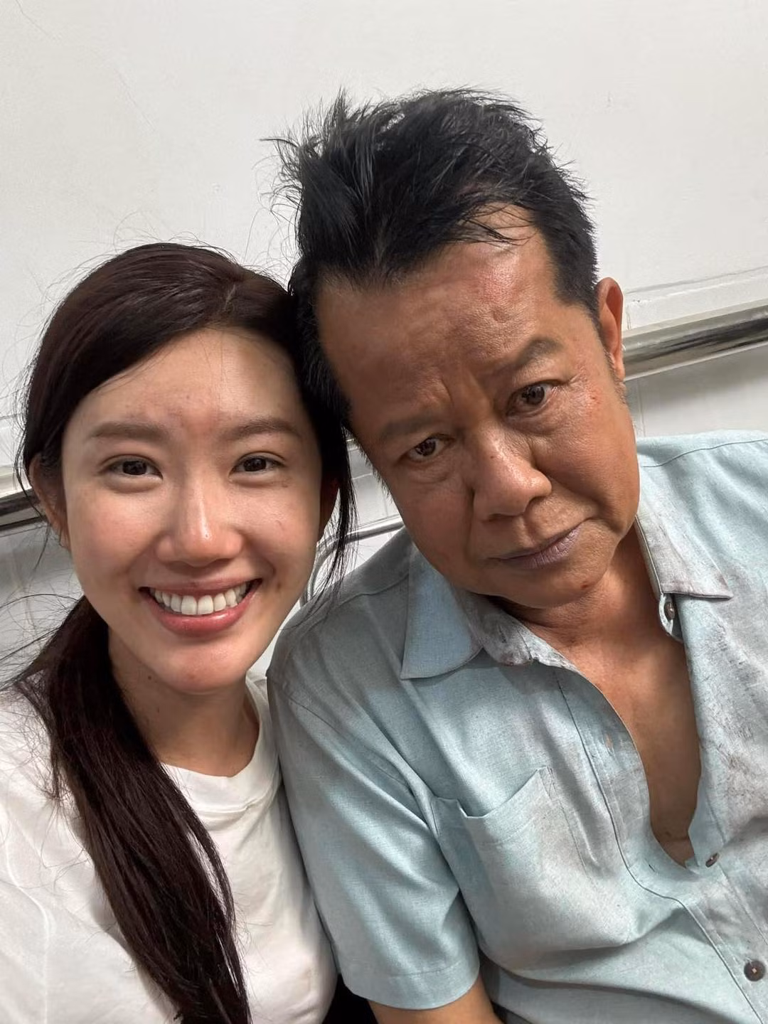 Thúy Ngân hé lộ hậu trường phim bầm dập. Ảnh: FB Lê Huỳnh Thuý Ngân