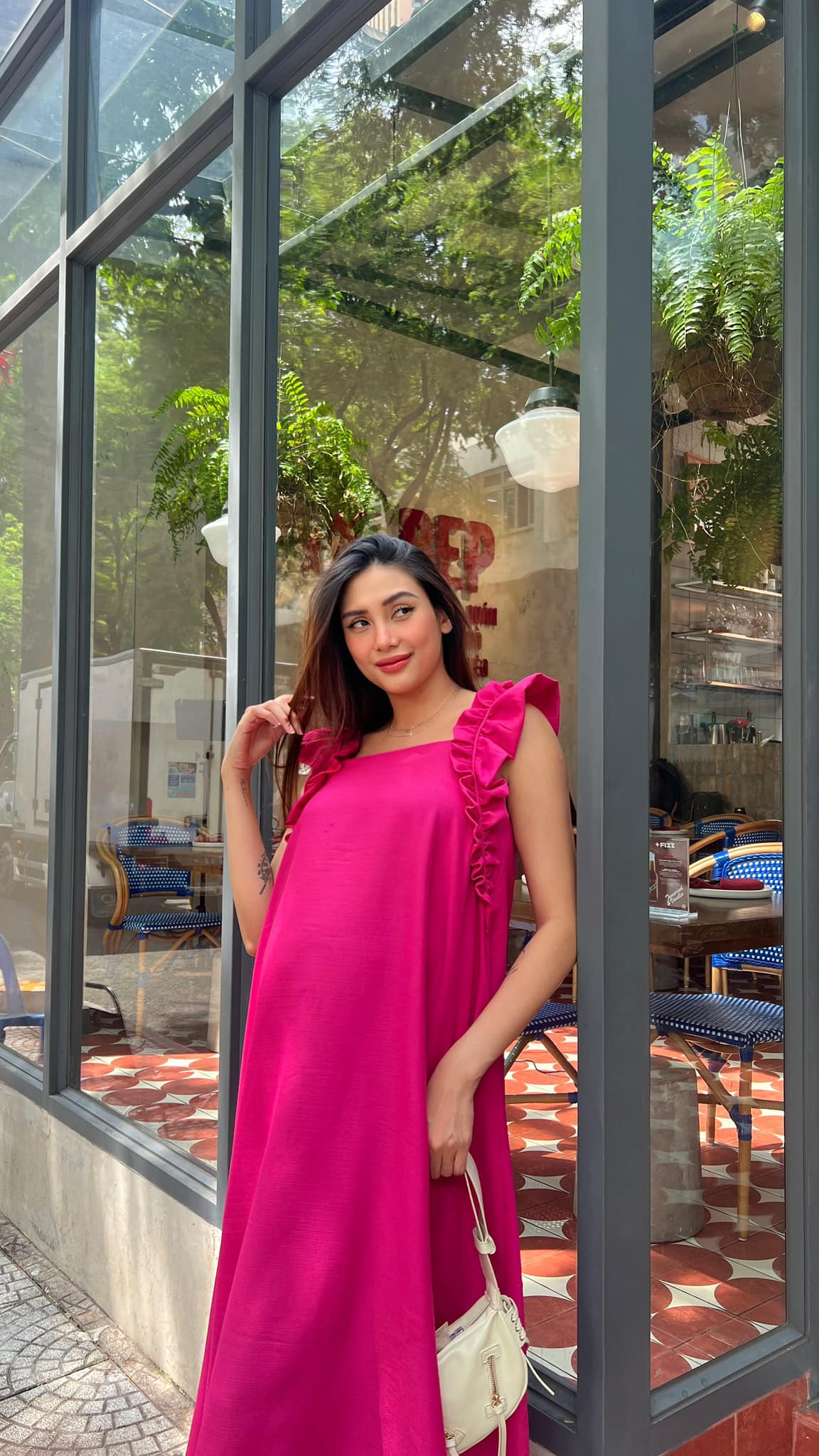 Võ Hoàng Yến tươi vui trước ngày sinh nở. Ảnh: FB Võ Hoàng Yến