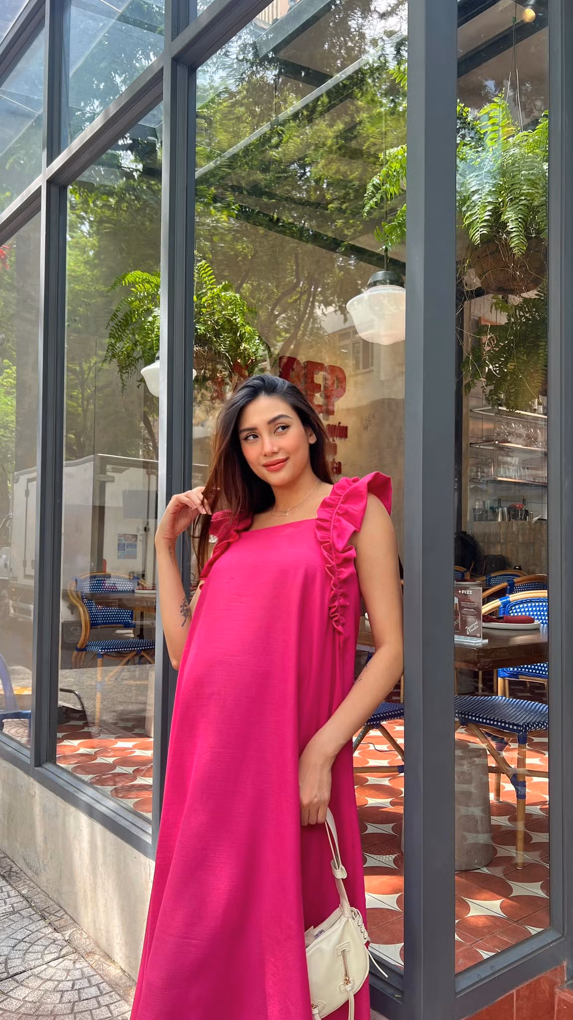 Võ Hoàng Yến tươi vui trước ngày sinh nở. Ảnh: FB Võ Hoàng Yến