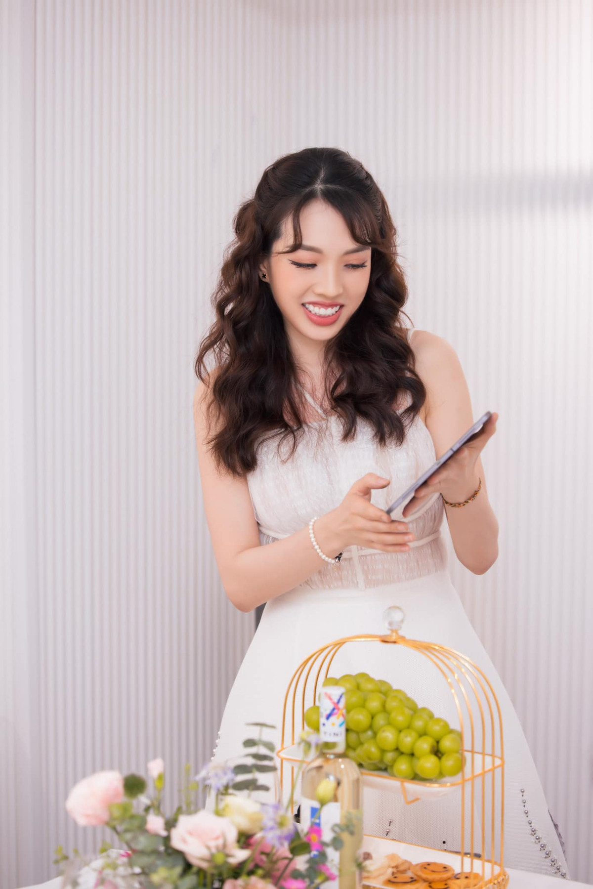 An Vy sở hữu chiều cao ấn tượng cùng số đo ba vòng hoàn hảo, giúp cô tự tin diện bất cứ trang phục nào.