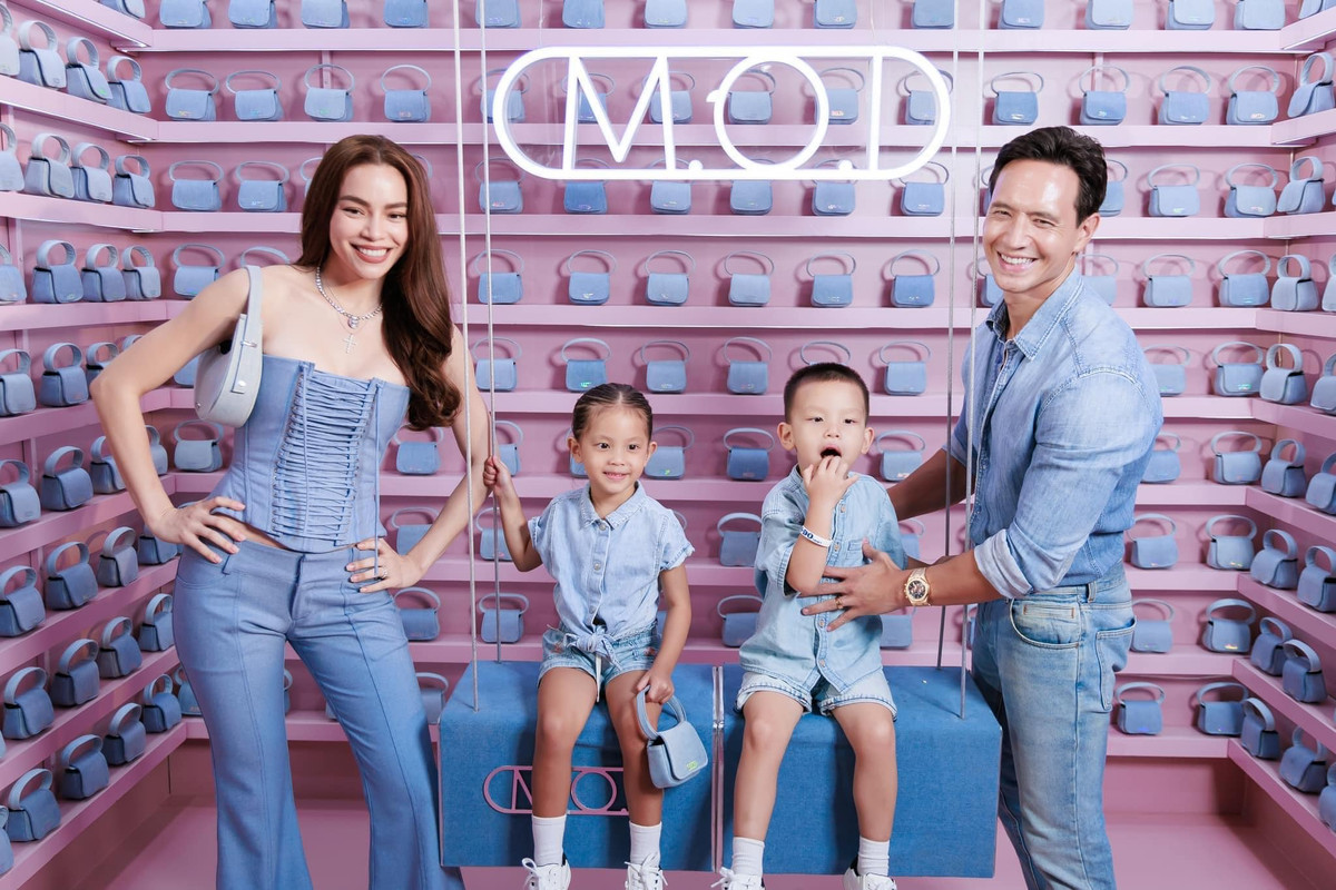 Bên cạnh những khoảnh khắc đáng yêu của các bé, phong cách thời trang đồng điệu của cả gia đình Hồ Ngọc Hà cũng là một điểm nhấn đặc biệt. Ảnh: FB Ho Ngoc Ha