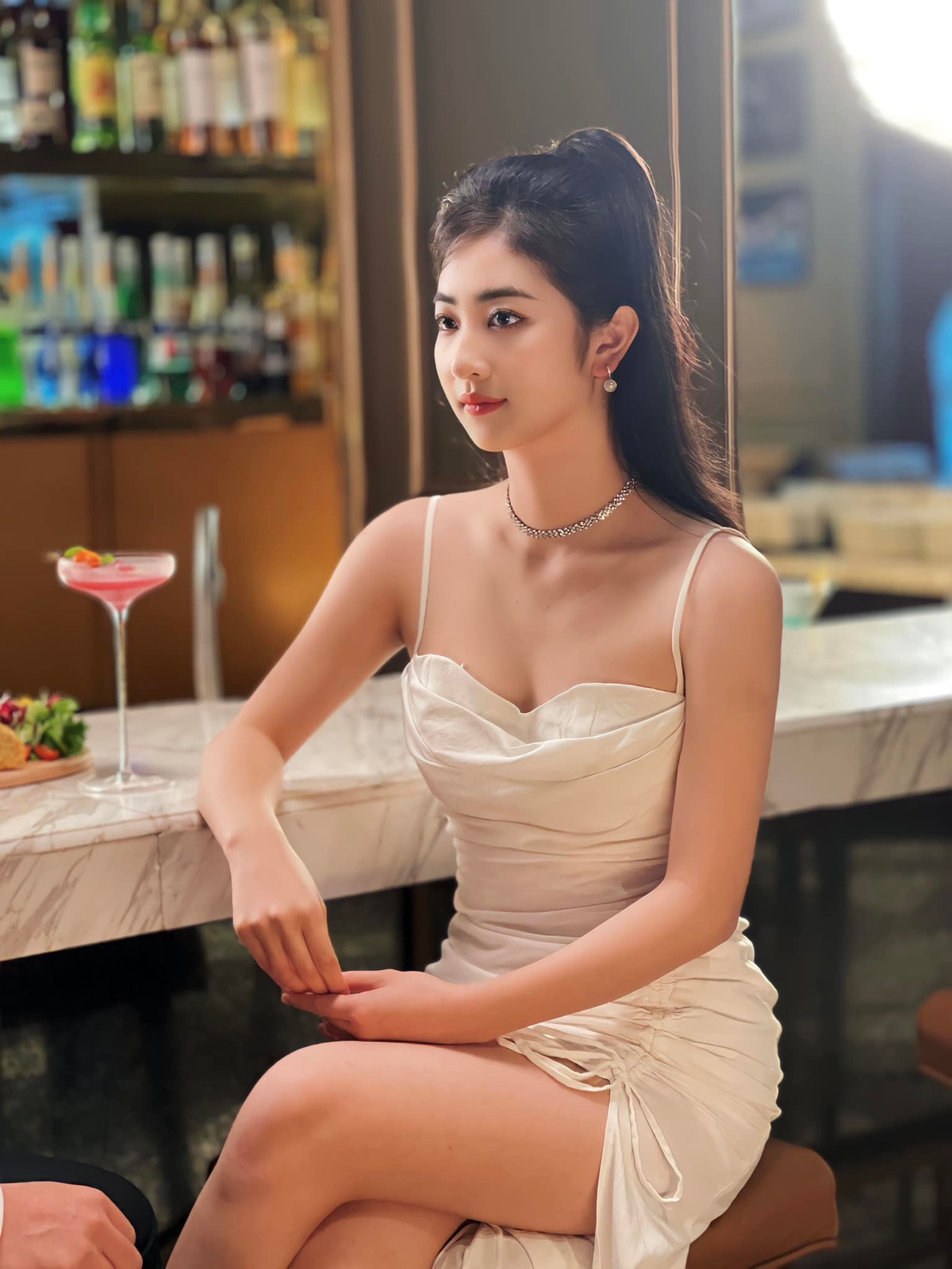 Người đẹp từng đoạt giải Hoa khôi Thanh niên thanh lịch thành phố Thái Nguyên 2017.