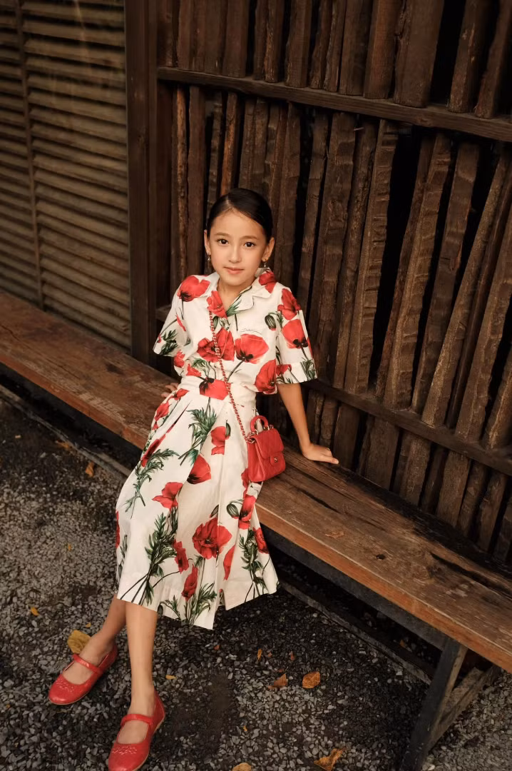 Sinh ra trong một gia đình giàu có và nổi tiếng, Huỳnh Viann ngay từ nhỏ đã được sống trong nhung lụa. Ảnh: FB Ha Kieu Anh