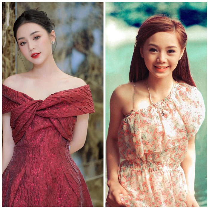 So sánh ảnh cũ với hiện tại, có thể thấy nhan sắc của Quỳnh Kool ngày càng thăng hạng.